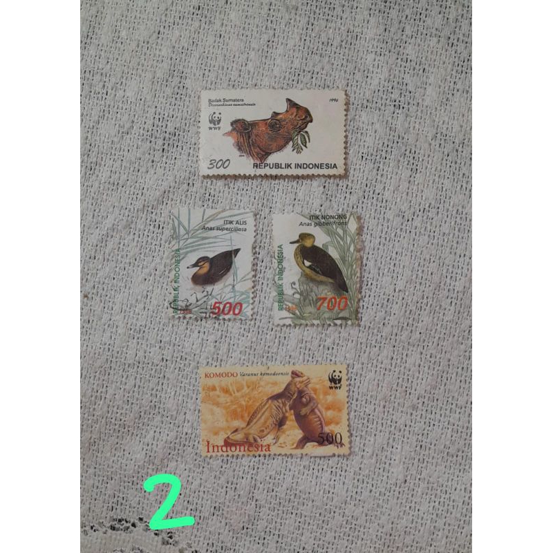 

Perangko jadul tahun 1991, 1992, 1998 (4pcs)