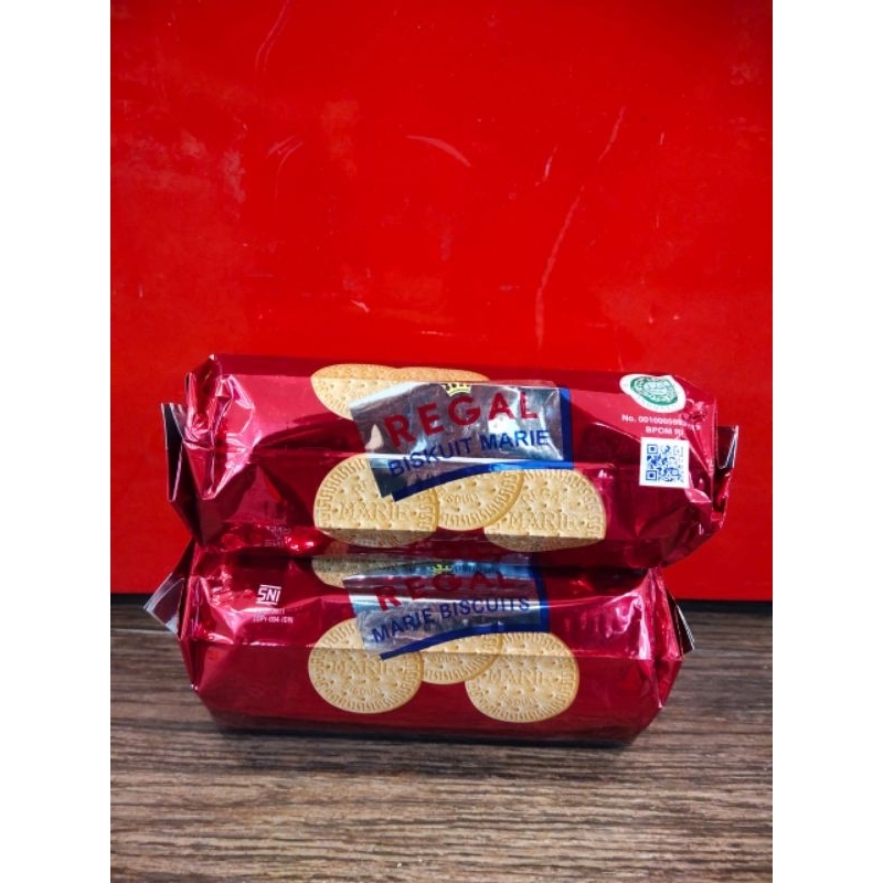 

Regal Marie Biscuit superior besar 230gram/Kaleng 550 gram(Promoo)