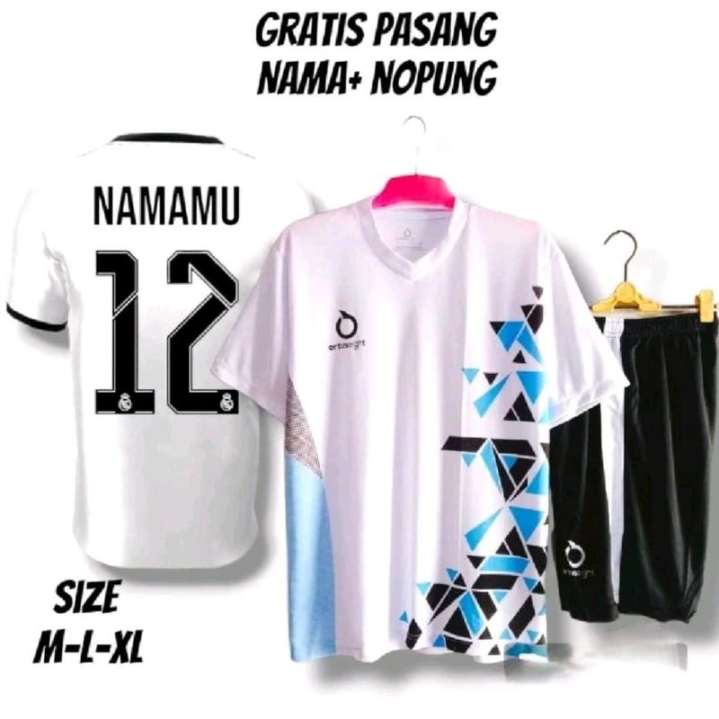 FREEEE Nama dan nopung jersey dewasa costum sepakbola kaos futsal setelan olahraga