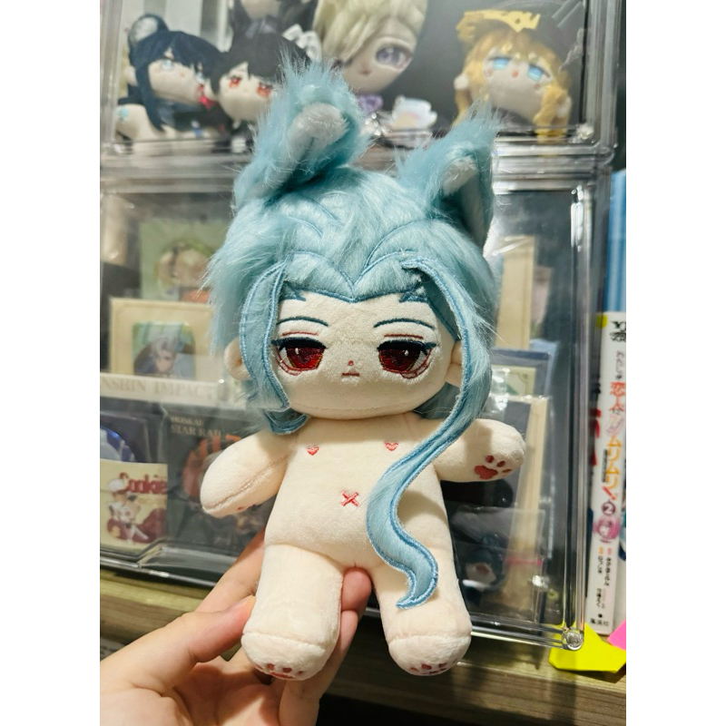 Dottore 20cm doll Genshin Impact with skeleton The Doctor Fatui Harbinger Plush Cotton Boneka Anime