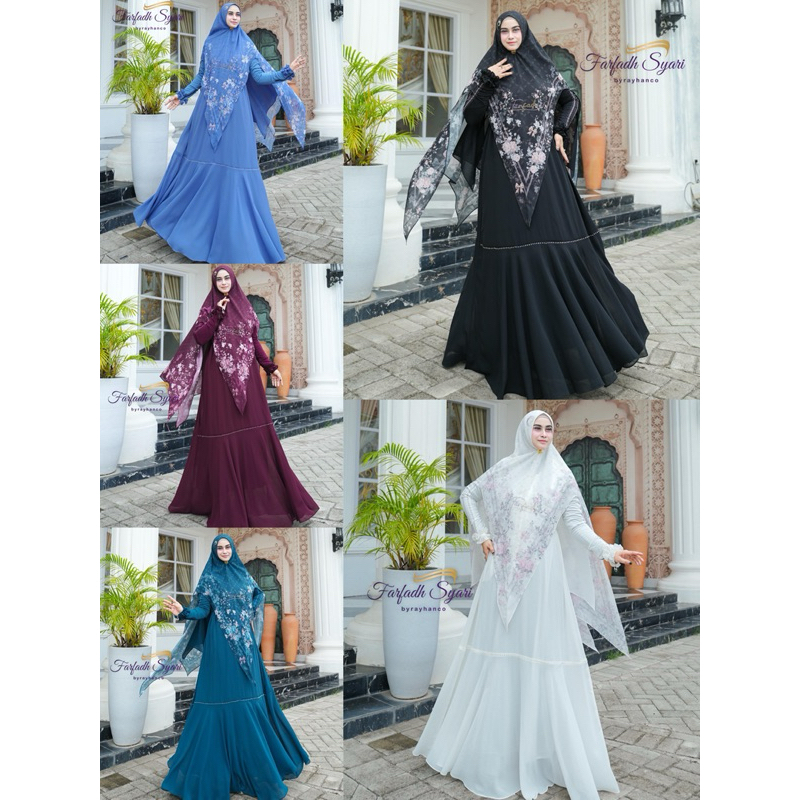 ASKIA SERIES BY FARFADH SYARI || Ready siap kirim || gamis wanita cantik