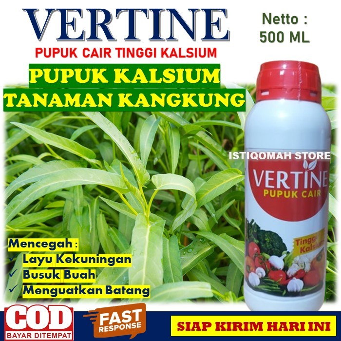 VERTINE KALSIUM 500ml Pupuk Kalsium Cair Agar Tanaman Sayuran Kangkung Tidak Layu - Pupuk Obat Layu 