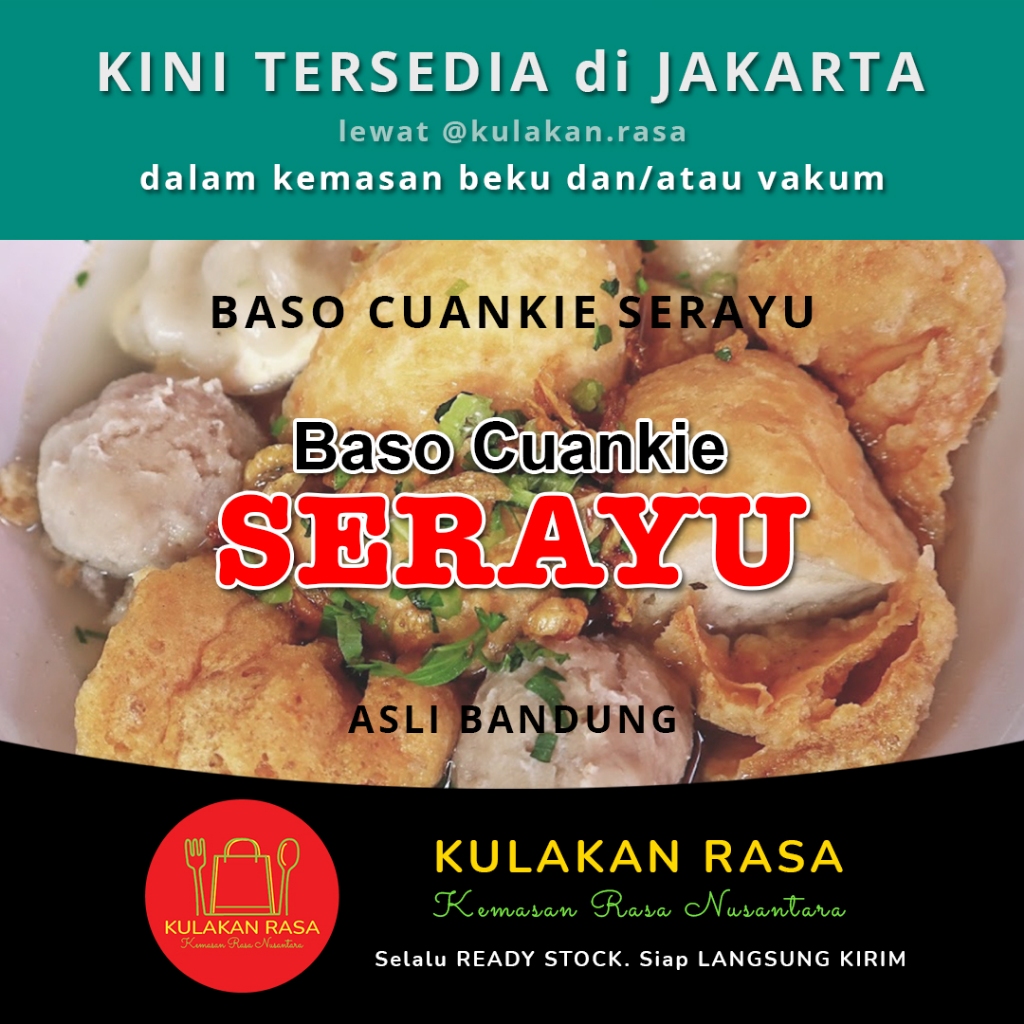 

BASO CUANKIE SERAYU asli dari Bandung (1 paket isi 4 porsi)