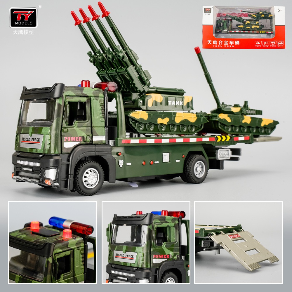 Mainan Truck Military Transport  Diecast  Militer series