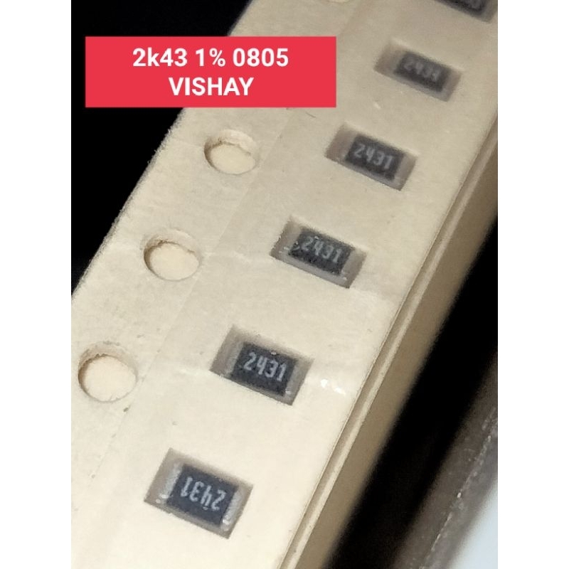 VISHAY RESISTOR SMD 2k43 1% 0805 ORIGINAL VISHAY