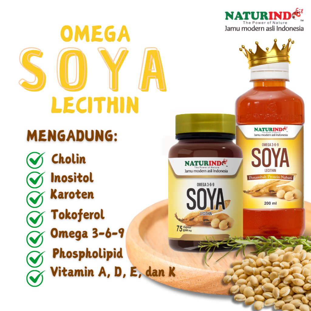 Omega Soya Lecithin Protein Nabati Asli