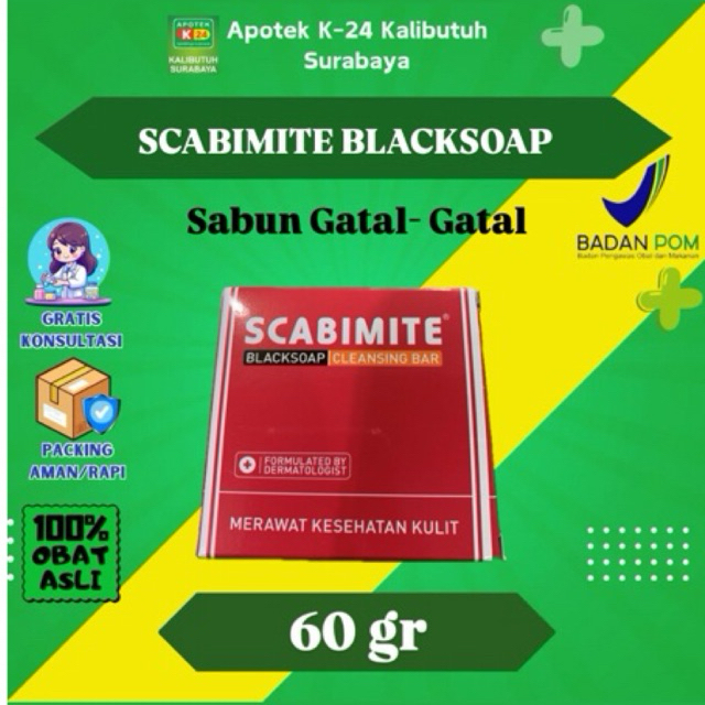 Sabun Antiseptik Scabimite Blacksoap