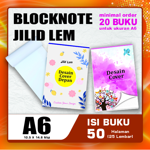 

Notes Biasa (Stapler / Lem ) POLOS / BERGARIS - 50 Halaman (25 Lembar) - Souvenir - Catatan - Blocknote Custom