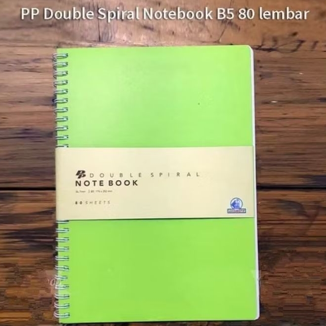 

Note Book B5 Premium Double Spiral 80 Lembar