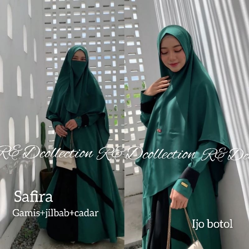 SAFIRA set gamis syari gamis lebaran gamis terbaru