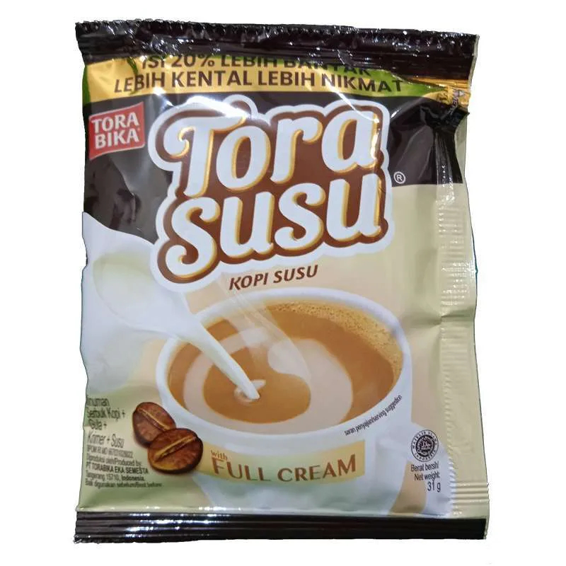 

Tora Susu Kopi Torabika Plus Susu Isi 31gr X 10 Sachet