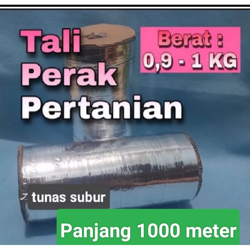 Tali perak tali pengusir burung Pipit. berat 1000 gram panjang 1000 m