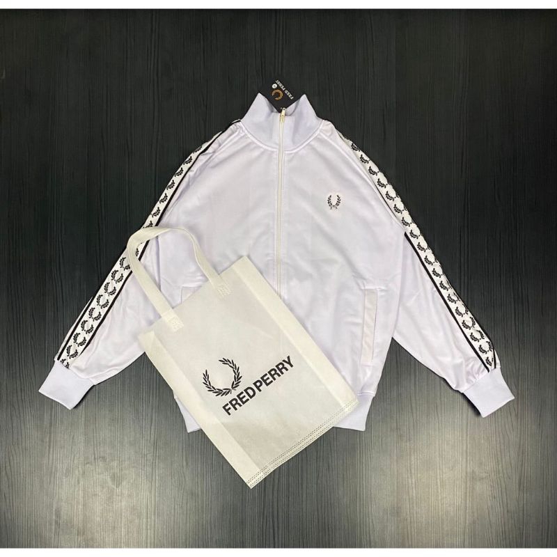 TRACKTOP PUTIH TAPED
