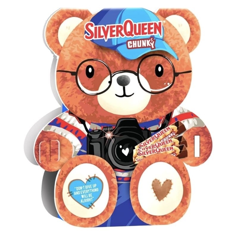 

SILVERQUEEN CHOCOLATE CHUNKY VALENTINE TEDDY BEAR EDITION 3X30G