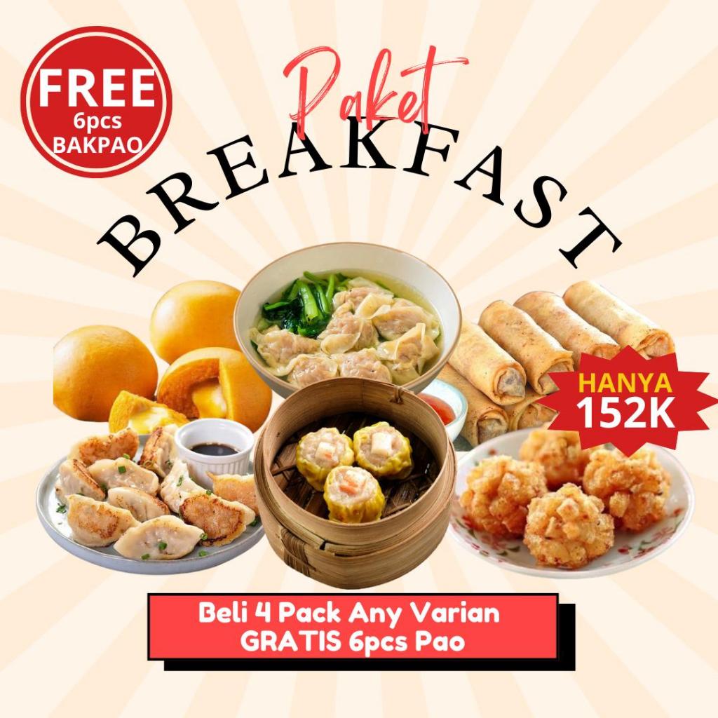 

PROMO DIMSUM - Beli 4 pack Gratis 6pcs Pao !