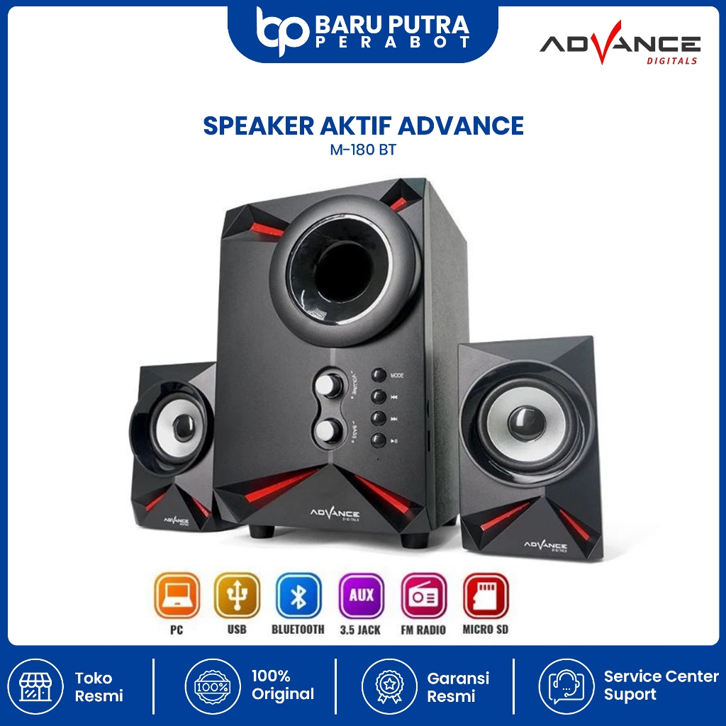 Speaker Advance M180 BT Cleon / Bluetooth Speaker Bass Xtra Sound