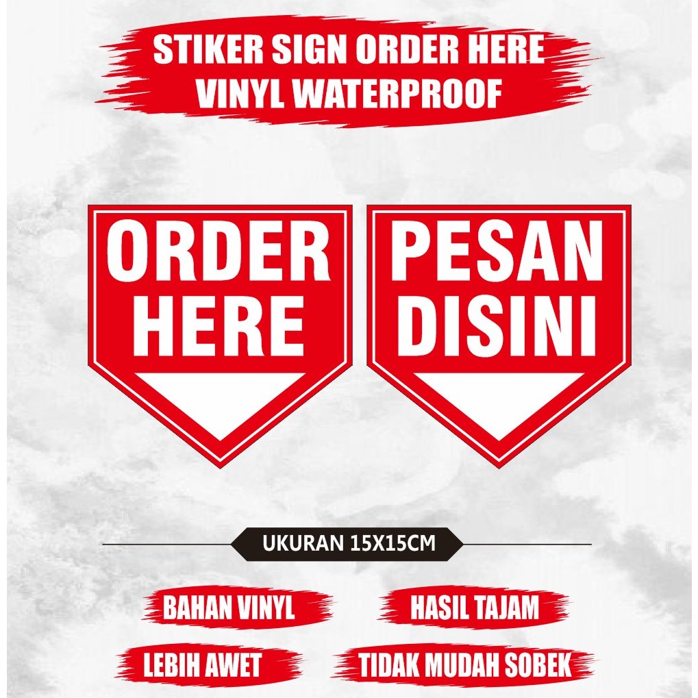 

Stiker vinyl sign order here - stiker sign pesan disini