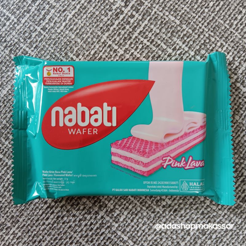 

Wafer Nabati Pink Lava / White / Richoco / Richeese (2 pcs)