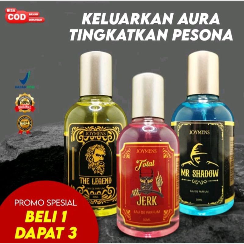 BELI 1 DAPAT 3 PARFUM JOYMENS SERIES TERBARU BIKIN DOI NEMPEL TERUS ORIGINAL EDP