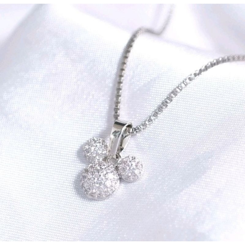 kalung wanita titanium model itali liontin chery