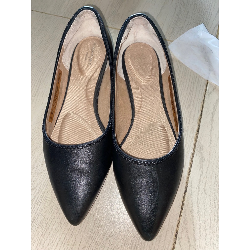 Sepatu Rockport Zully Braid Pump (flat shoes rockport asli) hitam ukuran 36 (23cm) - second
