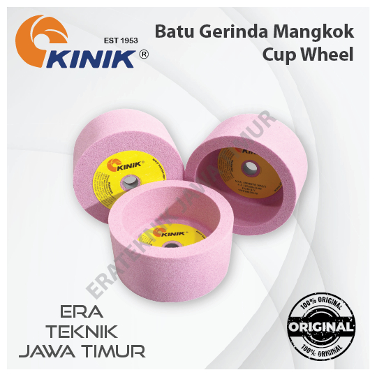 5pcs KINIK Batu Gerinda Mangkok Straight Cup Grinding Wheel 100mm