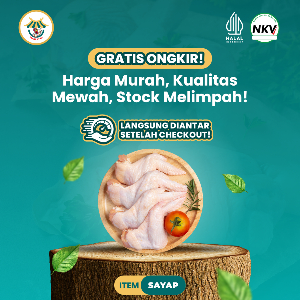 

Sayap Ayam 500gr & 1000gr | Halal, Sehat, & Premium