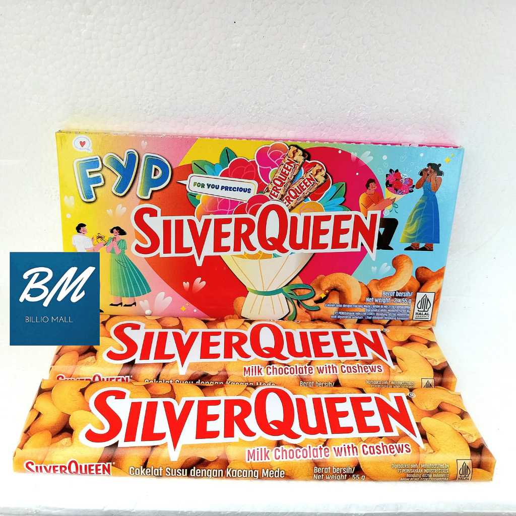 

Silverqueen Valentine Edition Cashew 55 gr 1 Pack (isi 2 pcs)