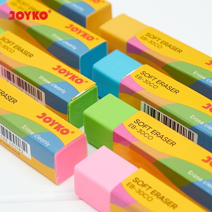 

Penghapus Joyko EB-30CO Eraser Hapusan Pensil Warna Warni