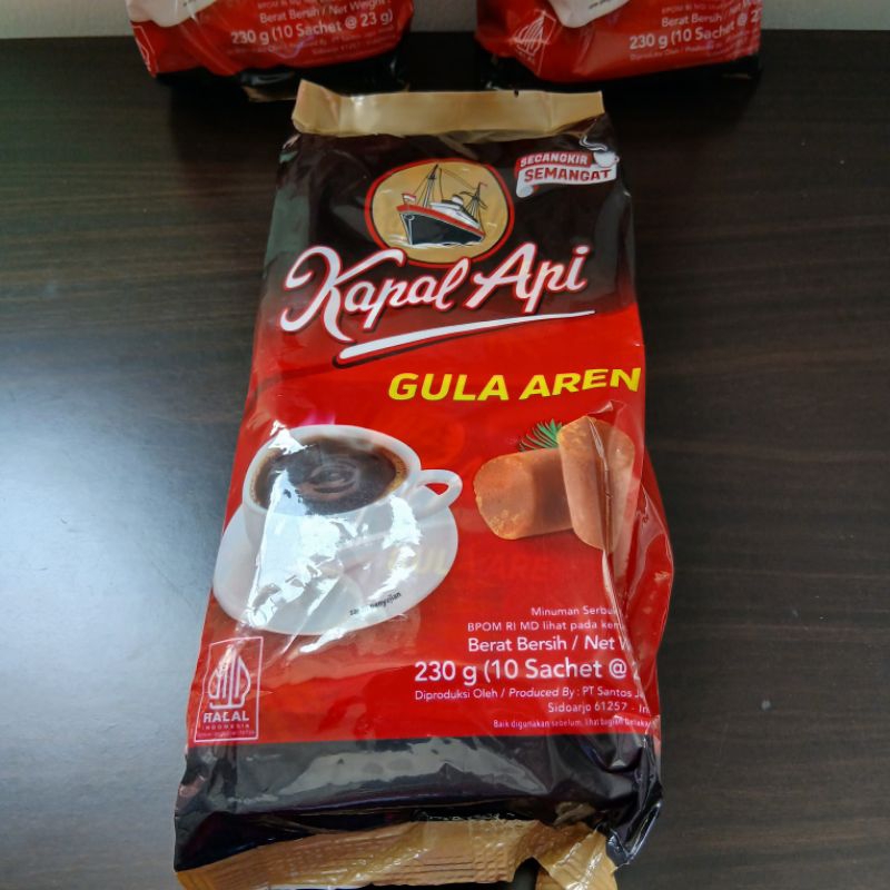 

Kopi Kapal Api Gula Aren 1 pouch isi 10 sachet exp panjang