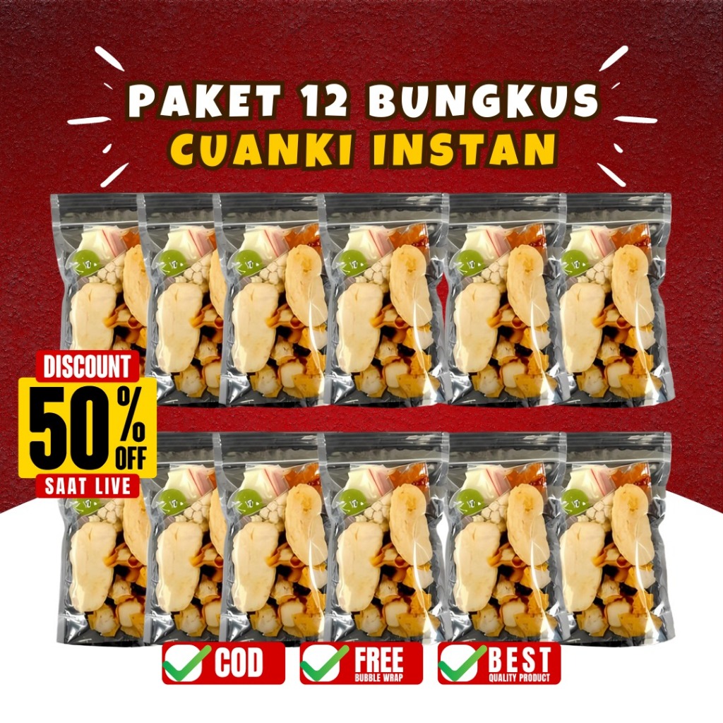 

CUANKI INSTAN ISI 12 BUNGKUS PAKET USAHA