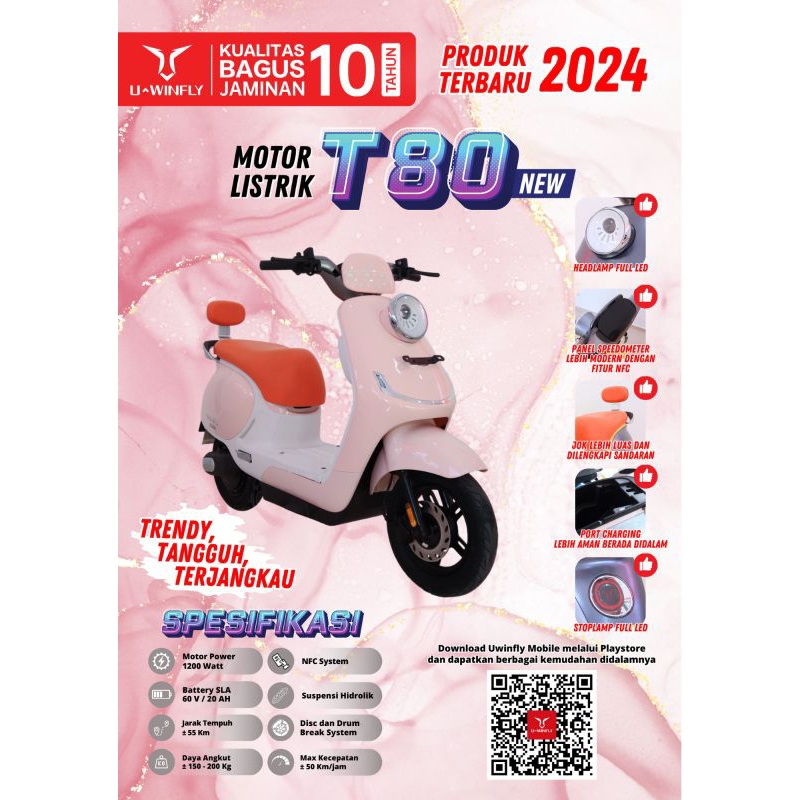 motor listrik uwinfly t80