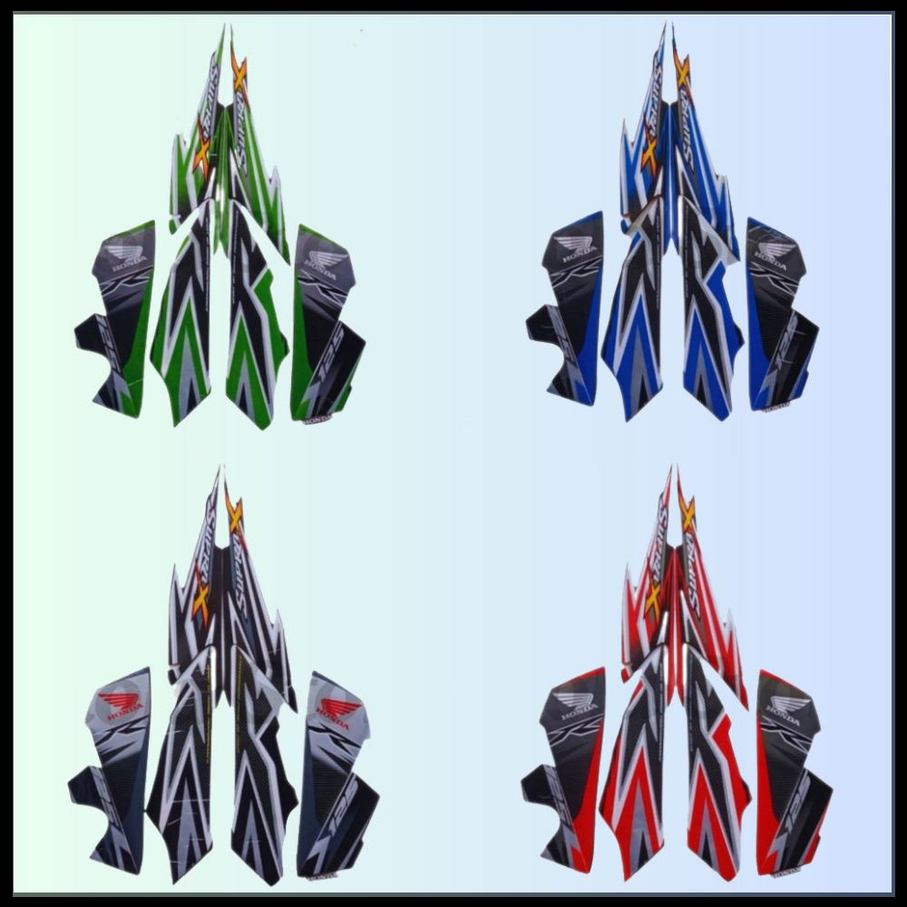 STRIPING STANDART HONDA SUPRA X 125R 2012 STIKER BODY SUPRA X 125R LIS SUPRA X 2012 TERMURAH