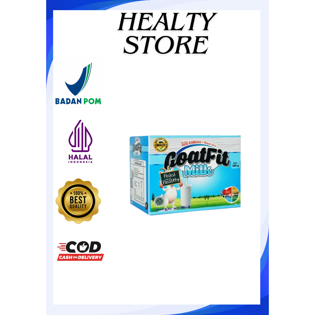 

Susu Kambing Etawa Plus Royal jelly Goatfit Milk Sacshet / 200 Gram Ori