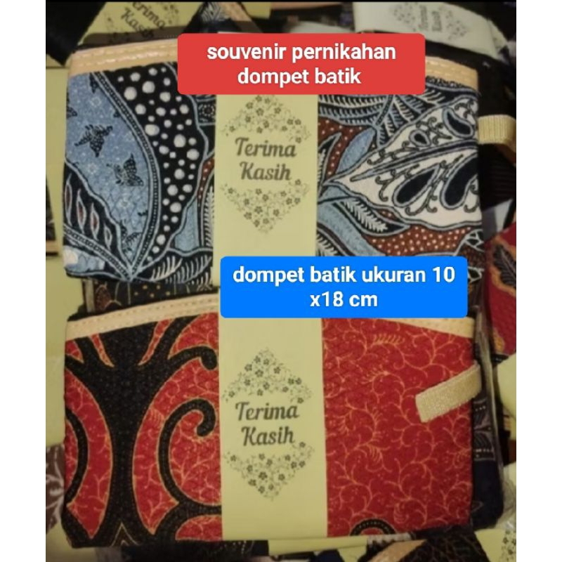 isi 50 dompet batik releting sudah dikemas plastik ada ucapan trimakasih sangat cocok dijadiin souve
