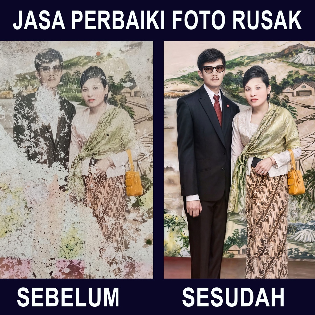 JASA RESTORASI FOTO JADUL PROFESIONAL/RESTORASI FOTO RUSAK/RESTORASI FOTO BLUR/RESTORASI FOTO LAWAS/