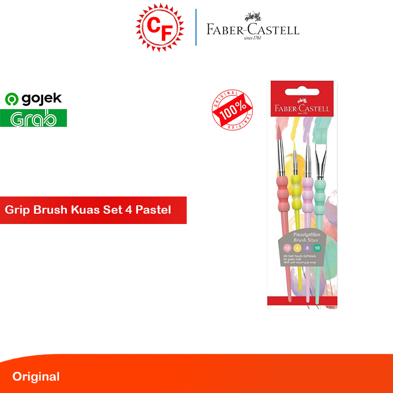 

Faber Castell Grip Brush Kuas Set 4 Pastel