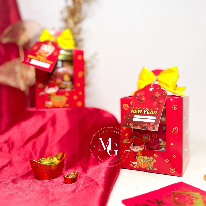 

[Ready Stock] Hampers Imlek isi 1 Jar / Hampers Parcel CNY / Bingkisan Imlek 2025 / Parcel Chinese New Year