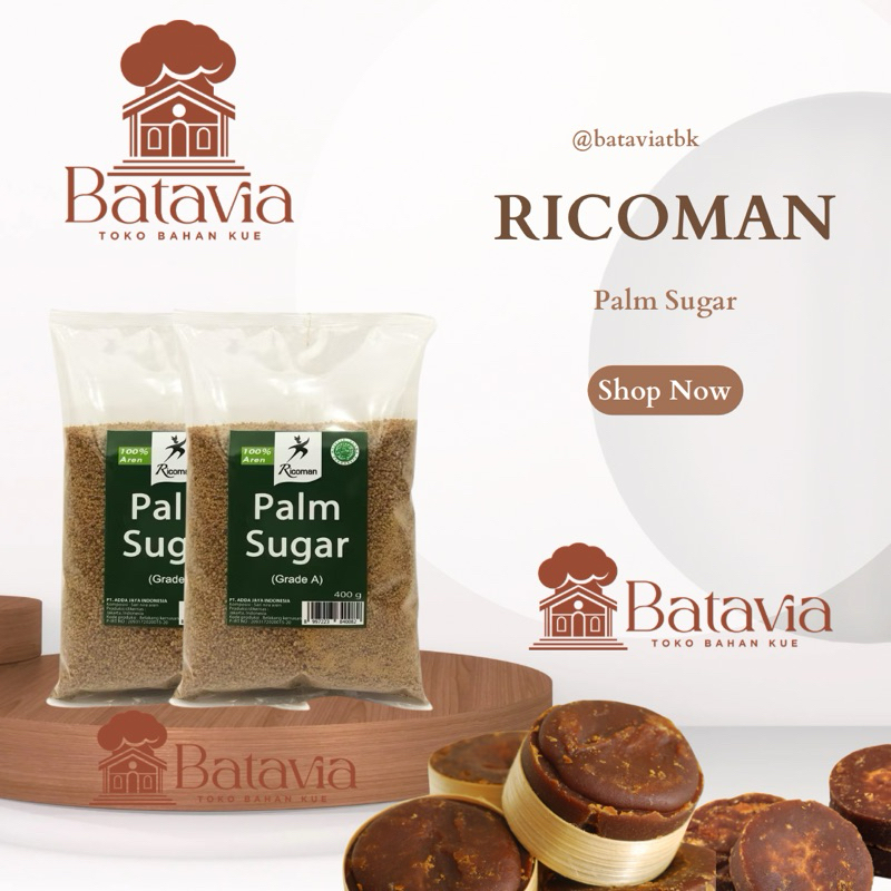 

Ricoman Palm Sugar (Grade A) 400 g | Gula Aren