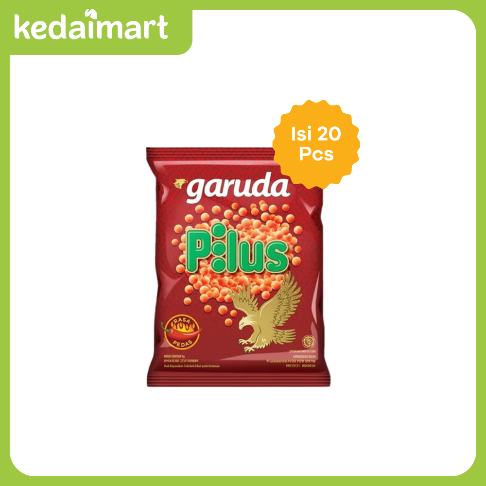 

Garuda Snack Pilus Rasa Pedas Pack Isi 20 x 7 Gram