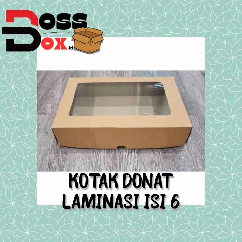 

Dus Box Hampers Kotak Donat Isi 6 Kraft Laminasi Jendela
