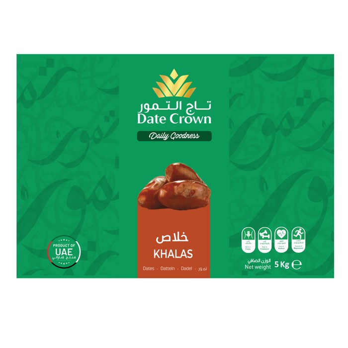 

Kurma Date Crown Khalas 1000gr