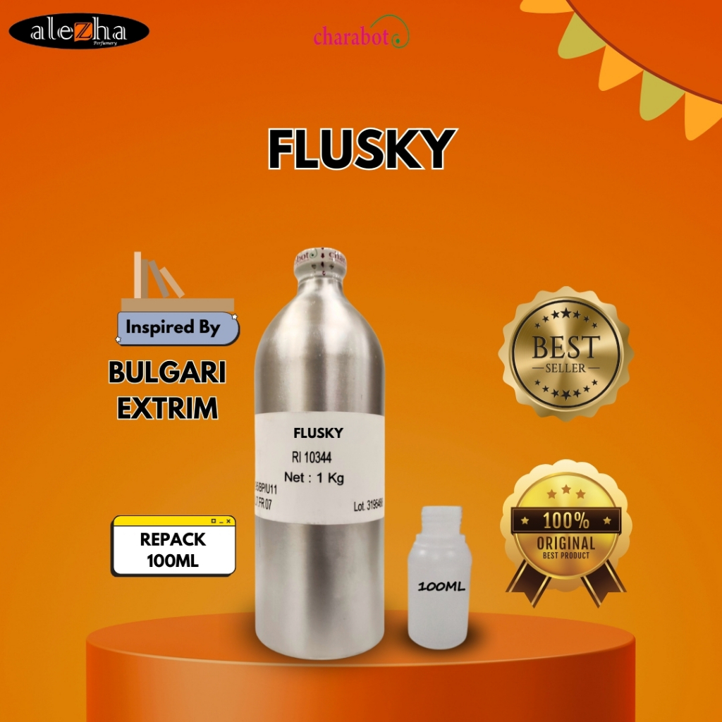 BIBIT PARFUM MURNI FLUSKY / BVLGARI EXTREME (CHARABOT) 100ML