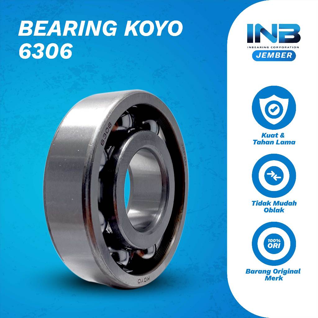 Laker Bearing 6306 KOYO Bearing Mesin Pompa Irigasi Ns80 Bearing Dalam Mesin DIesel Original NTN INB