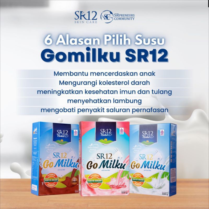 

Susu Kambing Gomilku SR12 Herbal - Susu Bubuk Etawa Strawberry - Gomilku SR12 Original - Susu Bubuk Etawa Rasa Cokelat - Susu Penambah Nafsu Makan - Susu Penambah Berat Badan - Obat Untuk Sakit Saluran Pernapasan, Magh,Asam Lambung, Kolesterol & Diabetes