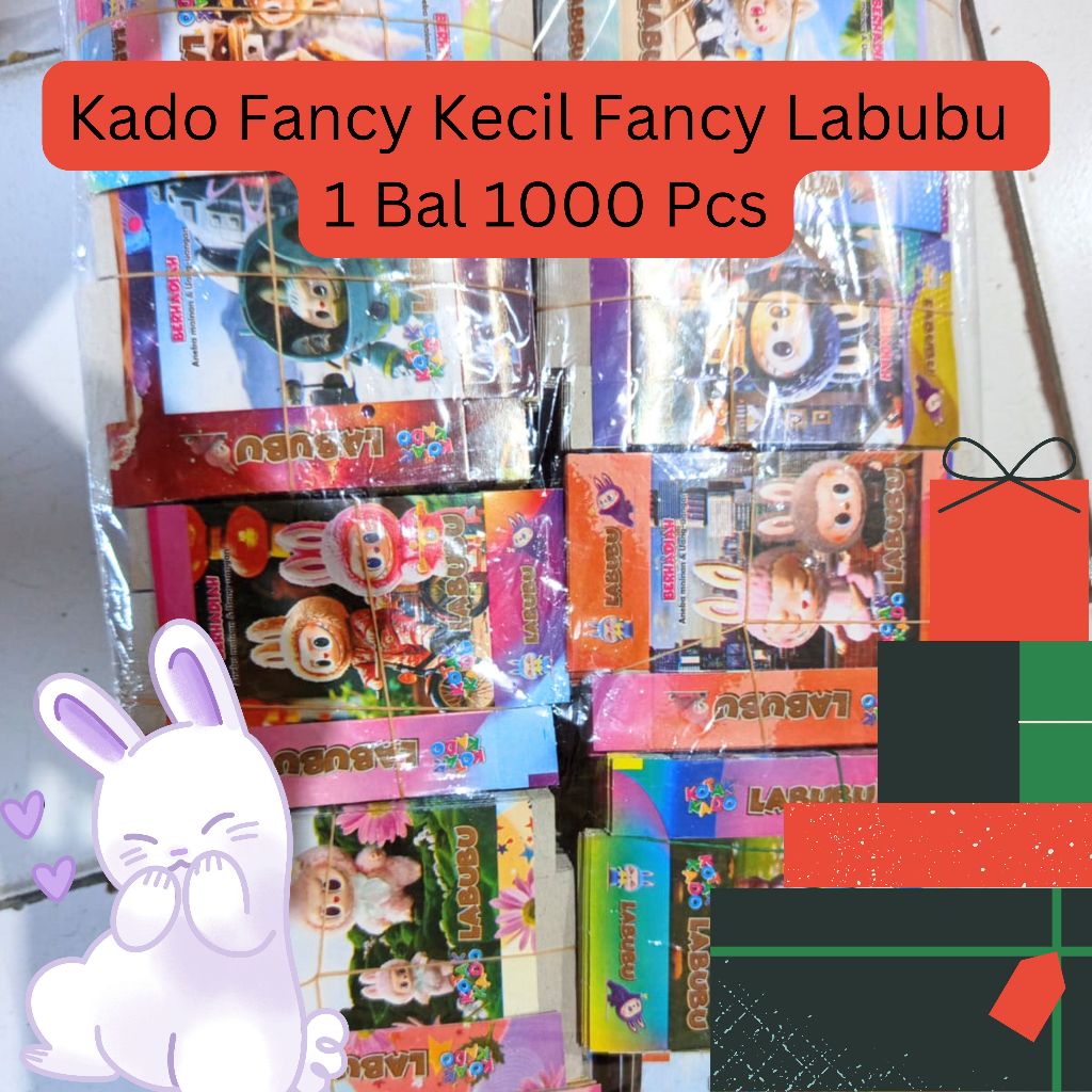 

3 KARUNIA KOTAK KADO FANCY LABUBU TANGGUNG 1 BAL ISI 1000 PCS