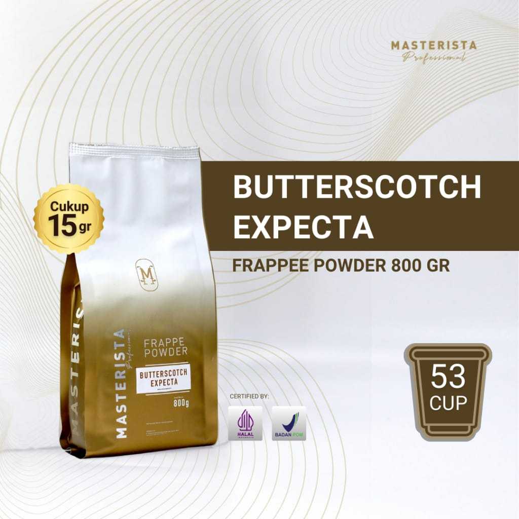 

Masterista Bubuk Minuman Butterscotch 800gr