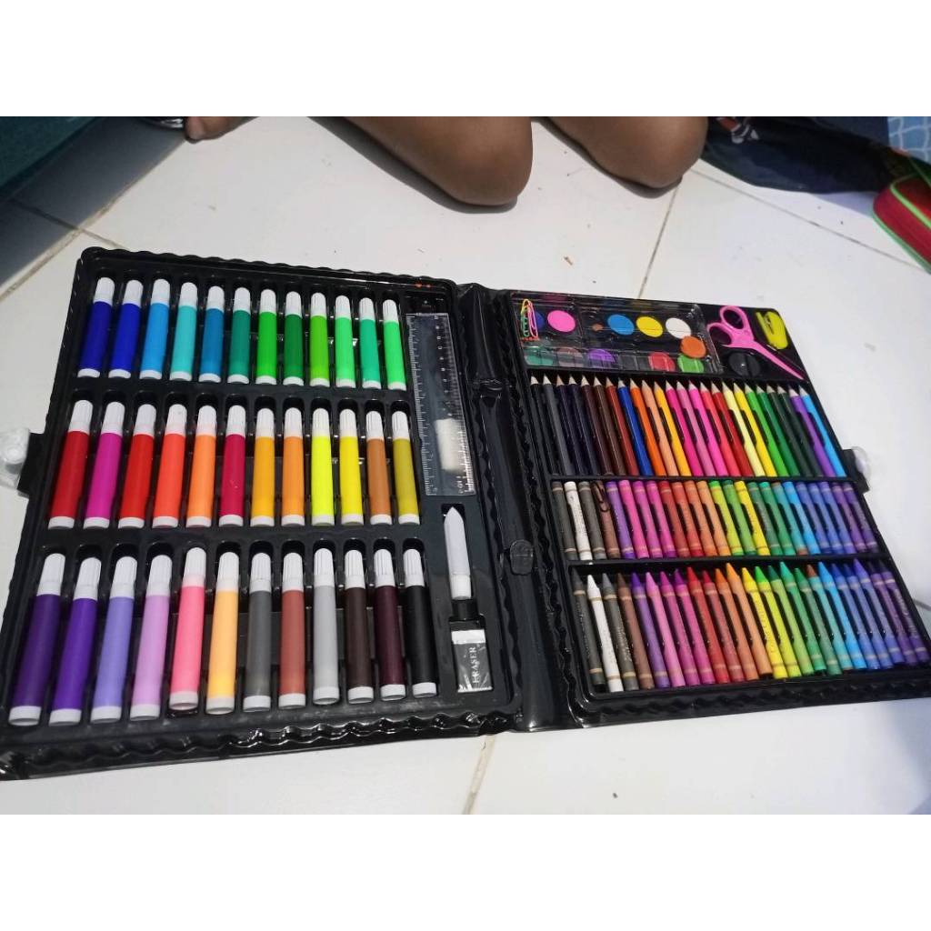 

ART SET 150 PENSIL WARNA - COLOURING SET 86 PCS - CRAYON 86 PCS, SENAR - LEMARIMAJUJAYA
