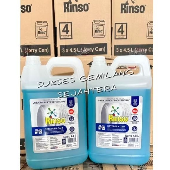 Rinso Matic Cair 4,5L / Rinso Cair 4,5L / Rinso 4,5L / Rinsi Matic Cair Professional 4,5L