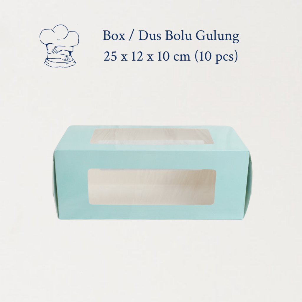 

Box Bolu Gulung / Dus Bolu Gulung (25x12x10cm,30x22x10cm, isi10 pcs)